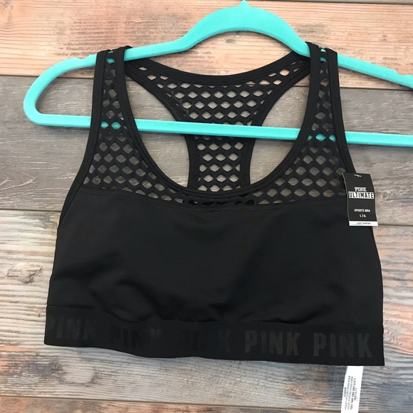 PINK Victoria's Secret Other - NWT VS Pink black sports bra. Size large.
